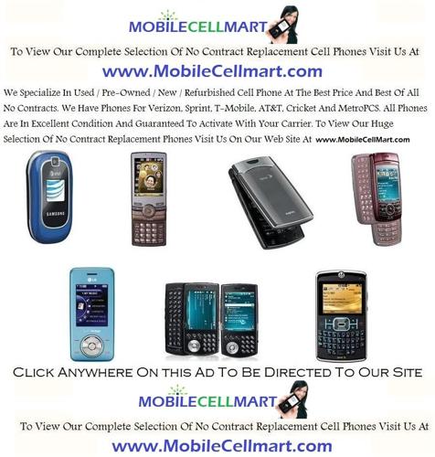 Used No Contract Cell Phones For Sale - Your Best Buy For No Contract Cell Phones