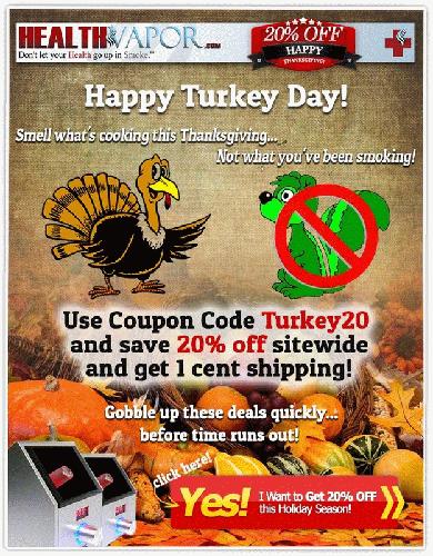 Vape and Save this Thanksgiving
