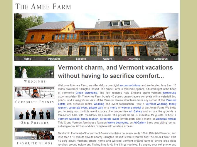 Vermont Sites Wedding Venue
