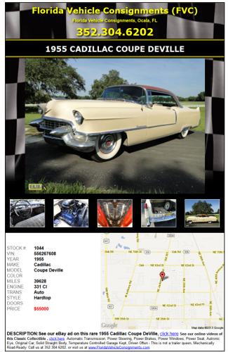 VERY-NICE 1955 Cadillac Coupe Deville