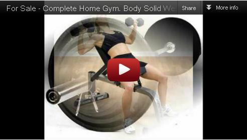 ?VIDEO? Complete Body-Solid Pro Workout Station with Weight Cage & 300lb Olympic Weight Set!