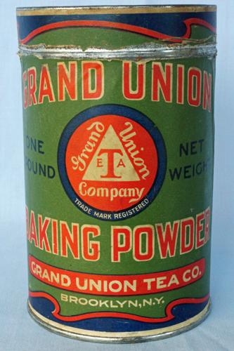 Vintage Grand Union Baking Powder Tin 1 lb.