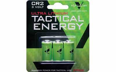 Viridian Green Laser Battery CR2 Lithium Battery 3 pack Green VIR-C.