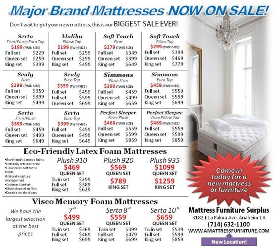 Visit our new location with hundreds of major brand mattresses