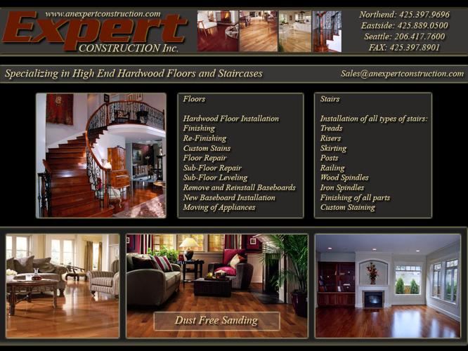 We are the hardwood floor and stair experts for You