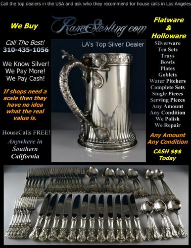 We Buy! Sterling Silver Flatware Los Angeles Do Not Scrap Your History.