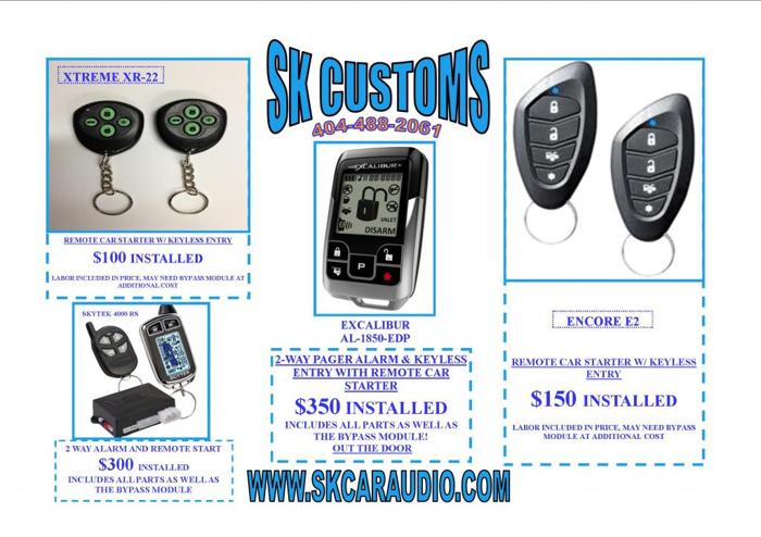 We have Car Audio, Alarms, Remote Starts, Accessories & More Call Us 404-488-2061