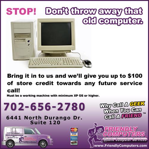 We'll Pay for your old computer!