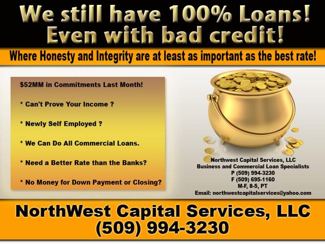 We Still Have 100% Loans?.even with Bad Credit!