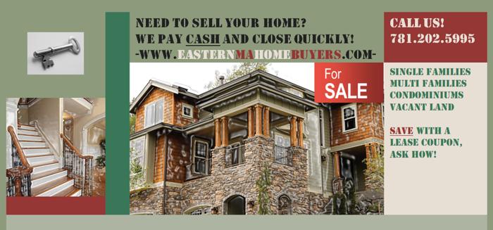 We want to BUY your home!! Call us at (781) 202-5995