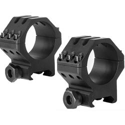 Weaver 6-Hole Tactical Picatinny Scope Rings 30mm High - Matte