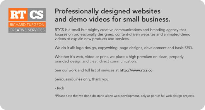 web design copywriting and demo videos