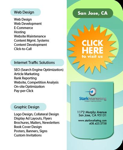 web design, quality graphics and quick turnaround.