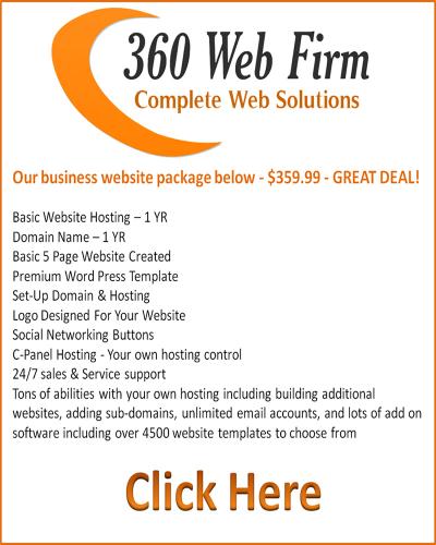 WEBSITE + Domain Name + Hosting (C-Panel ) + Email + SEO = $359.99 Complete