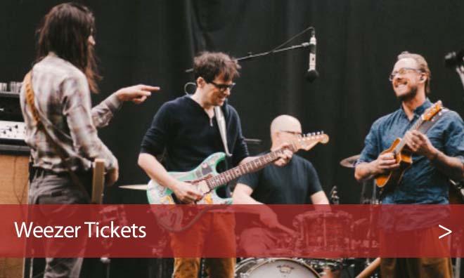 Weezer Raleigh Tickets Concert - Coastal Credit Union Music Park at Walnut Creek, NC