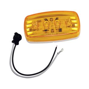 Wesbar LED Clearance/Side Marker Light - Amber #58 w/Pigtail (40158.