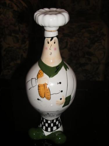 Whimsical Chef Oil Decanter - Sure To Be A Conversation Piece