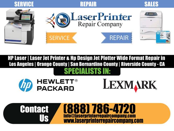 WHITTIER-CA PRINTER REPAIR HP LaserJet Printer HP DesignJet Plotter Service