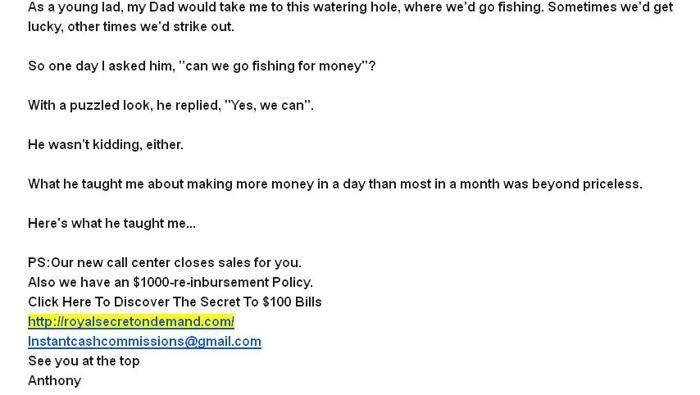 ??Who wants to go fishing for $100 bills???