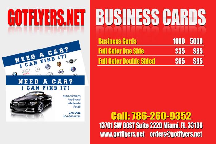 Wholesale Printing 5000 Full Color 4x6 Flyers Miami 33186 gotflyers.net