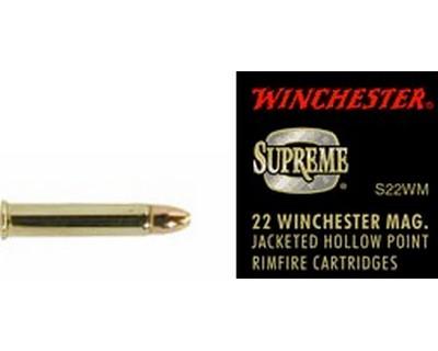 Winchester Ammo S22WM Supreme 22 WinMag 34gr JHP/50