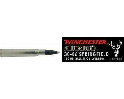 Winchester Ammo SBST3006 Supreme 30-06 150gr B Silvertip