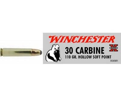 Winchester Ammo SupX 30 Carb 110gr Hollow SP/50 X30M1
