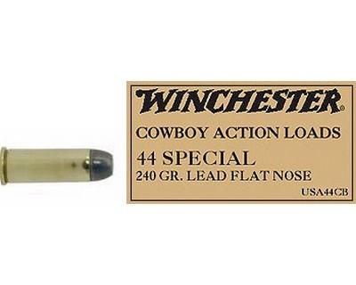 Winchester Ammo USA44CB Cowboy 44S&W Spl 240gr Lead /50