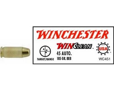 Winchester Ammo WC451 USA 45 Auto 185gr Brass Enclosed