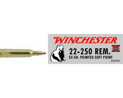 Winchester Ammo X222501 SupX 22-250 55gr PTD SP /20