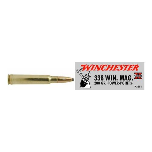 Winchester Ammo X3381 SupX 338 Mag 200gr Power Point/20