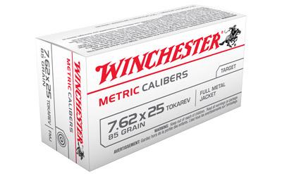 Winchester Metric 7.62x25 Tokarev 85Gr Full Metal Jacket 50 1500 MC.