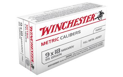 Winchester Metric 9MM Makarov 95Gr Full Metal Jacket 50 1000 MC918M