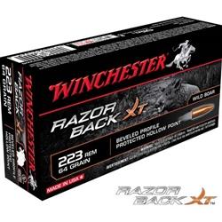 Winchester Razorback XT 223 Remington 64Gr Hollow Point 20 Rounds