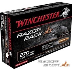 Winchester Razorback XT 270 Winchester 130Gr Hollow Point 20 Rounds