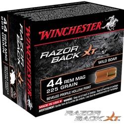 Winchester Razorback XT 44 Remington Magnum 225Gr Hollow Point 20 Rounds