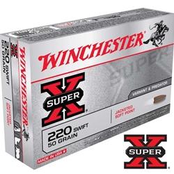 Winchester Super-X 220 Swift 50Gr Pointed Soft Point - 20 Rounds