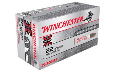 Winchester Super-X 22 Hornet 45Gr Soft Point 50 500 X22H1