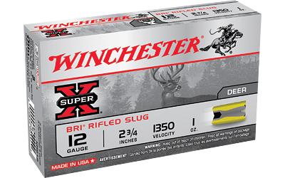 Winchester Super-X BRI 12GA 2.75 1OZ Sabot Slug Box of 5