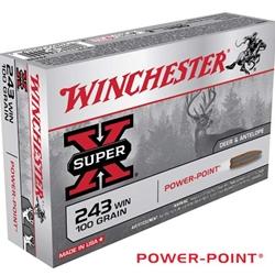 Winchester SuperX 243 Winchester 100Gr Power-Point 20 Rounds