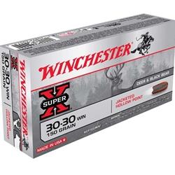 Winchester SuperX 30-30 Winchester 150Gr Jacketed Hollow Point - 20 Rounds