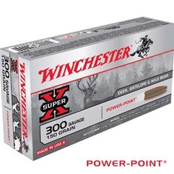 Winchester SuperX 300 Savage 150Gr Power-Point 20 Rounds
