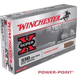 Winchester SuperX 338 Winchester Magnum 200Gr Power-Point 20 Rounds
