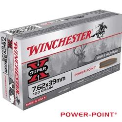 Winchester SuperX 7.62x39mm 123Gr Power-Point Soft Point - 20 Rounds