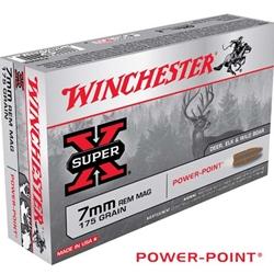 Winchester SuperX 7mm Remington Magnum 175Gr Power-Point 20 Rounds
