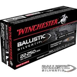 Winchester Supreme 22-250 Remington 50Gr Ballistic Silvertip - 20 Rounds