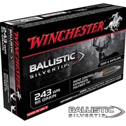 Winchester Supreme 243 Winchester 95Gr Ballistic Silvertip - 20 Rounds