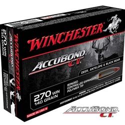 Winchester Supreme 270 Winchester 140Gr AccuBond CT - 20 Rounds