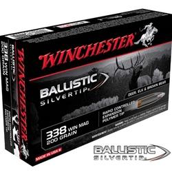 Winchester Supreme 338 Winchester Magnum 200Gr Ballistic Silvertip - 20 Rounds