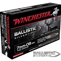 Winchester Supreme 7mm-08 Remington 140Gr Ballistic Silvertip - 20 Rounds